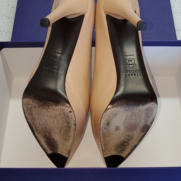 Stuart Weitzman Goatskin Pointy Toe Pump - Picture 9 of 13